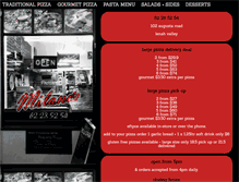 Tablet Screenshot of milanospizzahobart.com